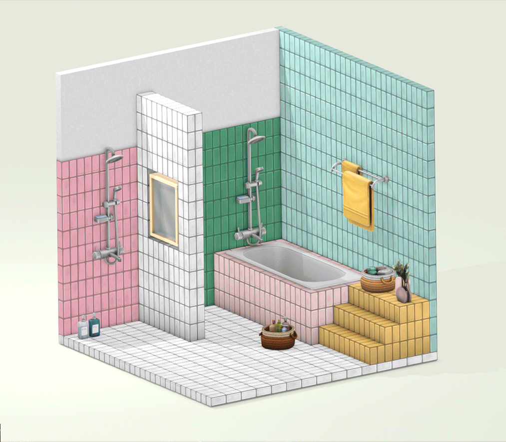 Галерея мода Ванная комната Core Subway tile #1